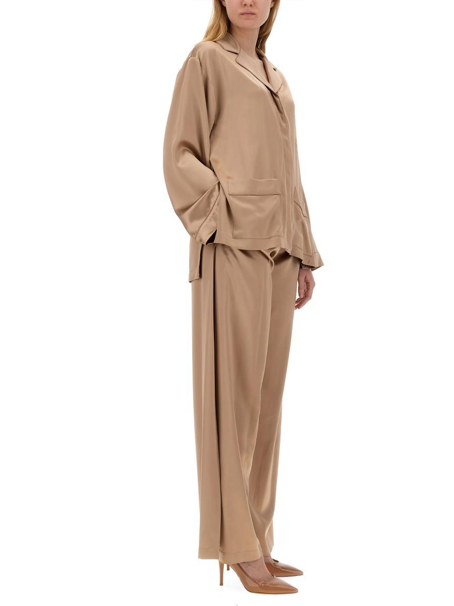 MAX MARA PANTALONE FIESTA PIANOFORTE IN SETA