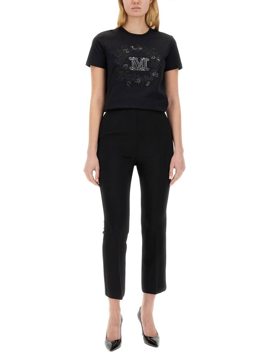 MAX MARA PANTALONE "NEPETA" IN CRÊPE DI LANA