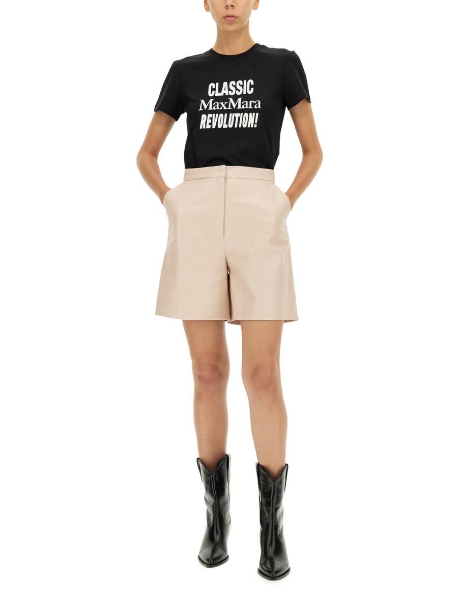 MAX MARA T-SHIRT GERARD IN COTONE CON STAMPA LOGO
