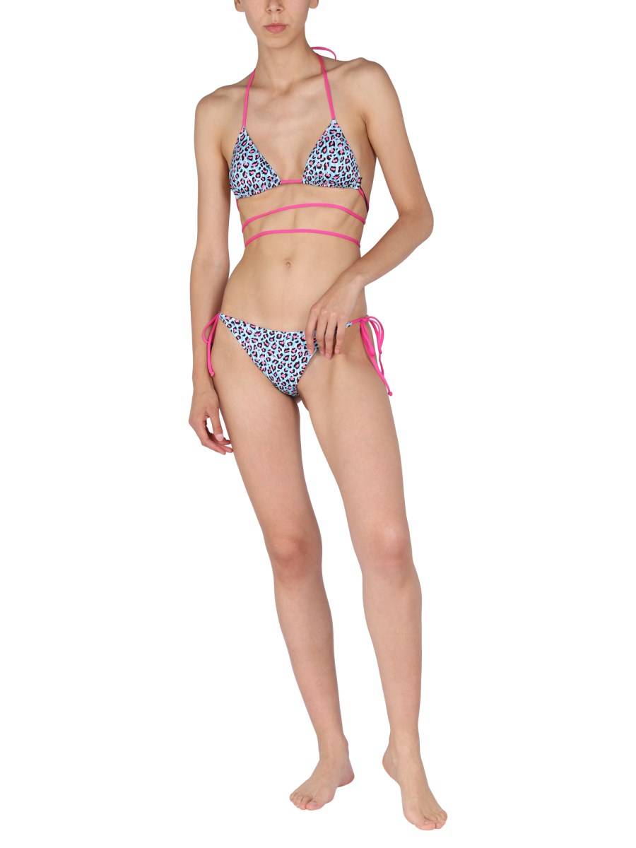 MC2 SAINT BARTH TOP BIKINI CON STAMPA ANIMALIER