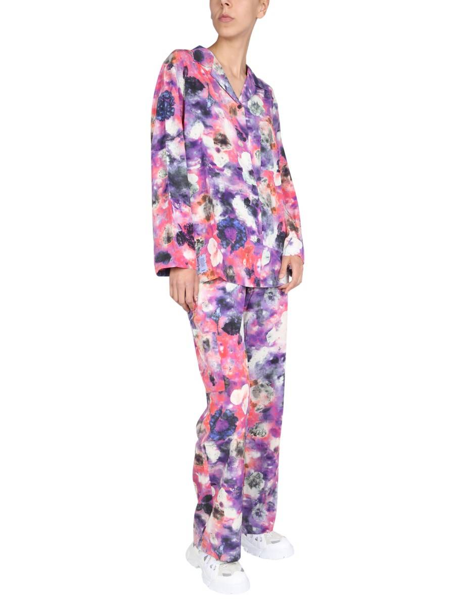 MCQ CAMICIA RELAXED FIT CON STAMPA FLOREALE