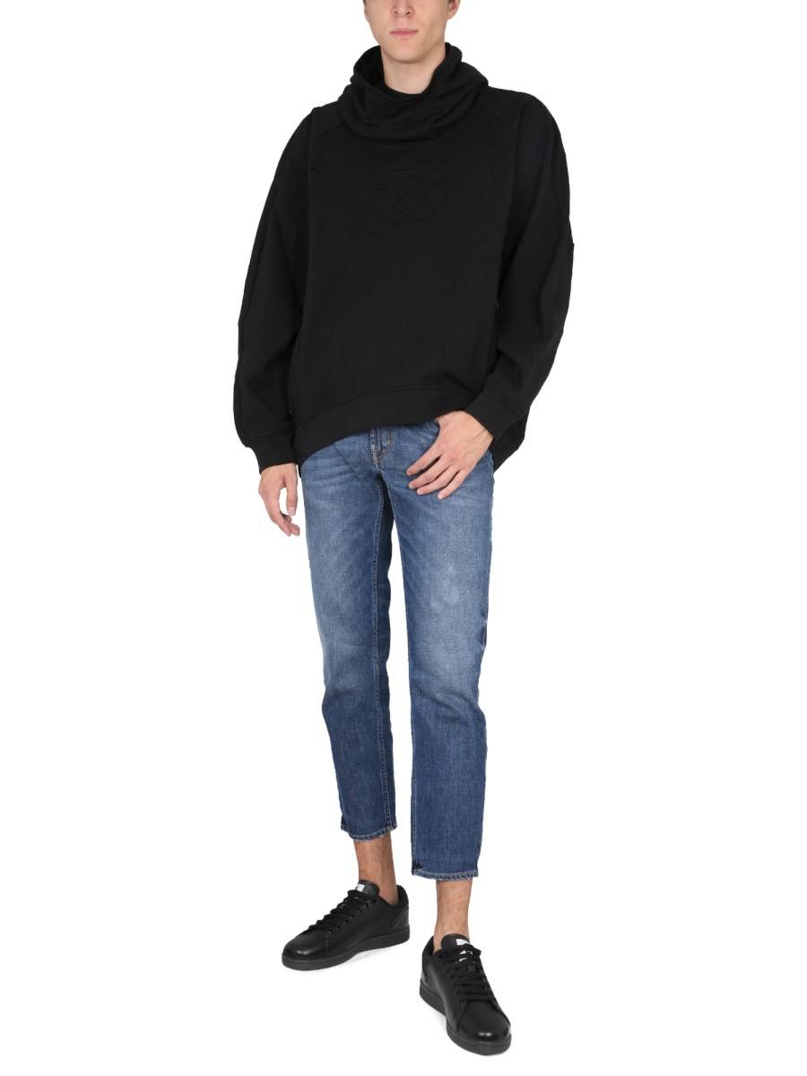 MCQ FELPA IN COTONE CON CAPPUCCIO
