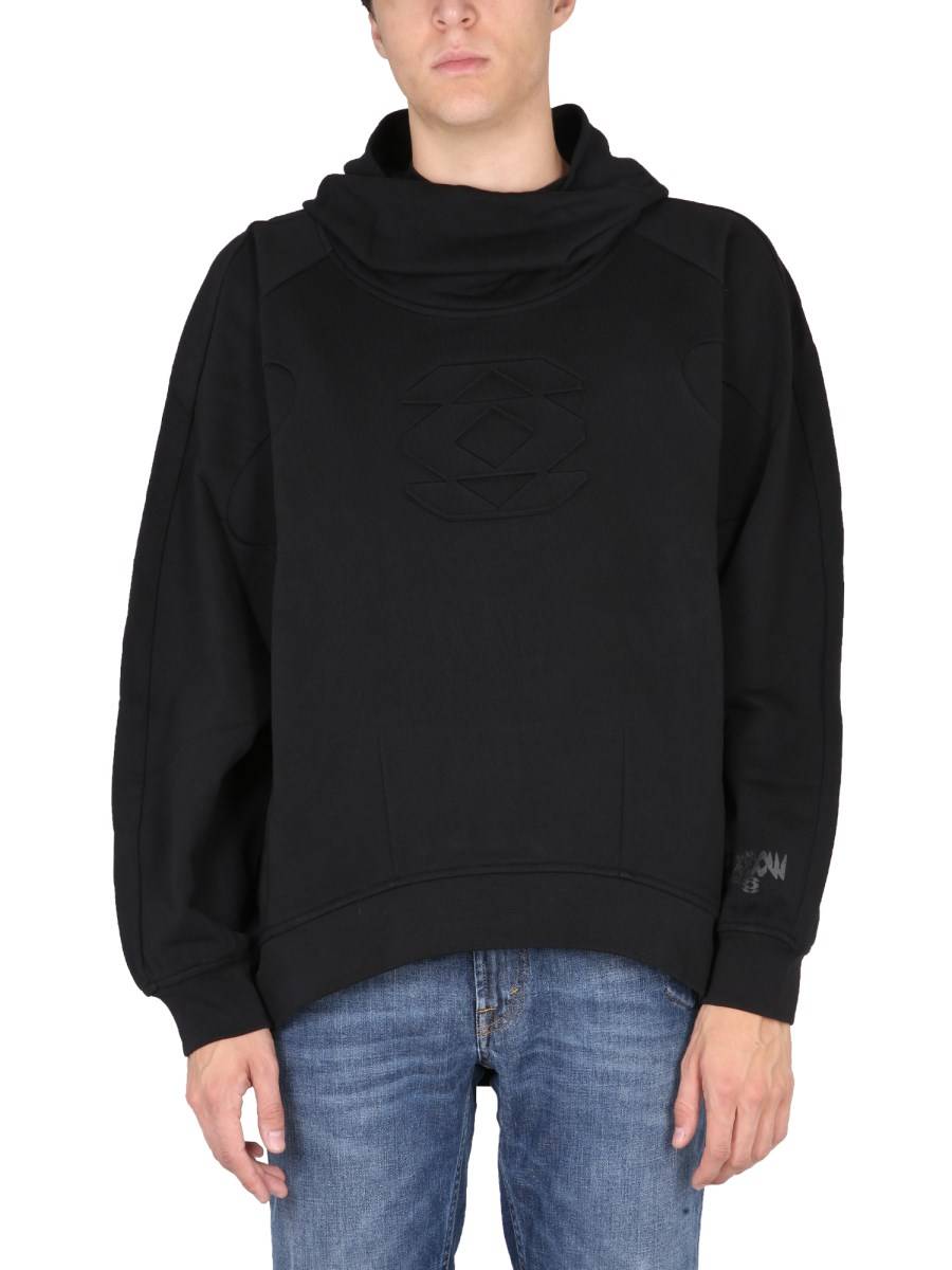 MCQ FELPA IN COTONE CON CAPPUCCIO