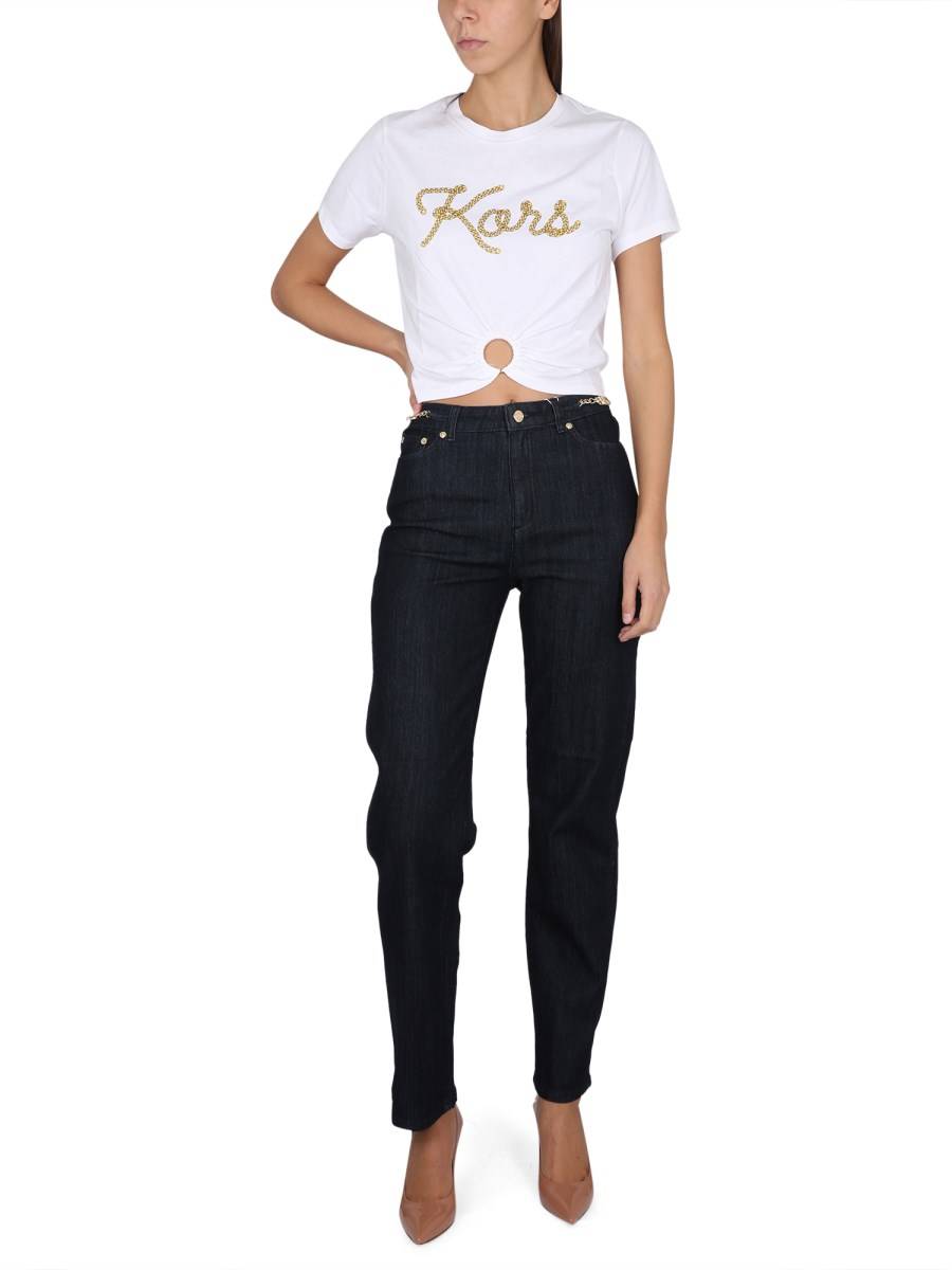 MICHAEL BY MICHAEL KORS T-SHIRT IN COTONE CON LOGO