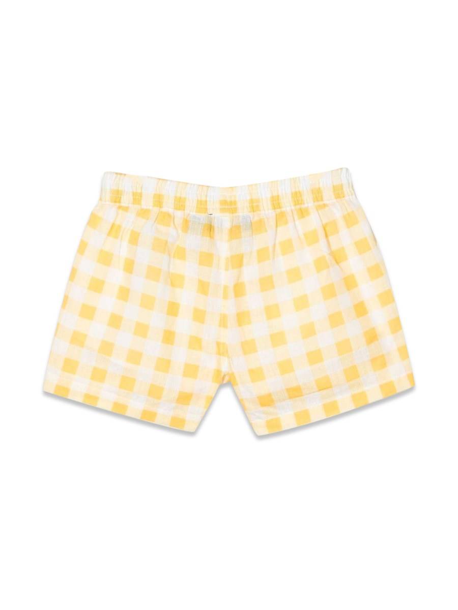 MINI RODINI GINGHAM CHECK WOVEN SHORTS
