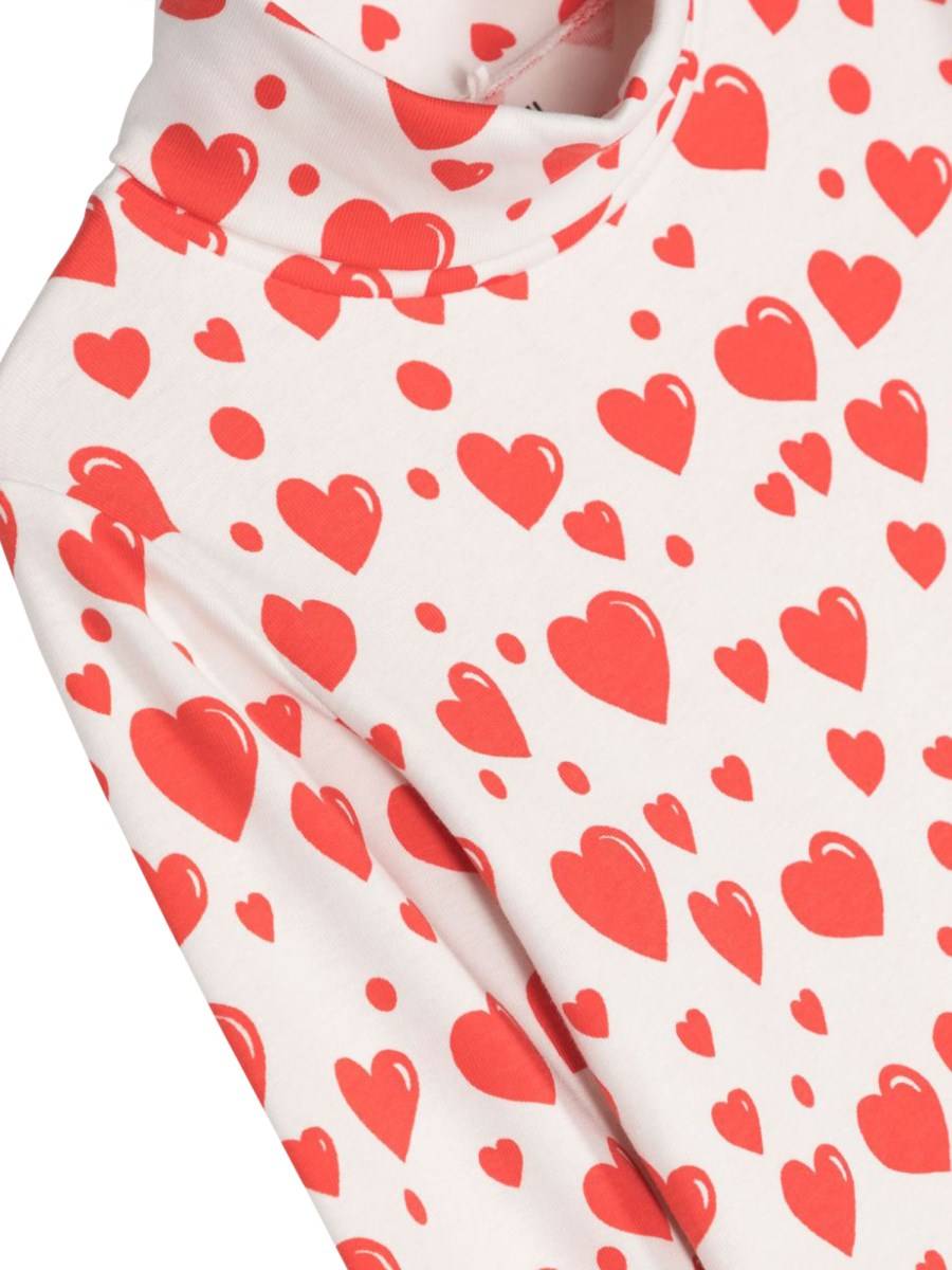 MINI RODINI Heart Aop Ls Tee