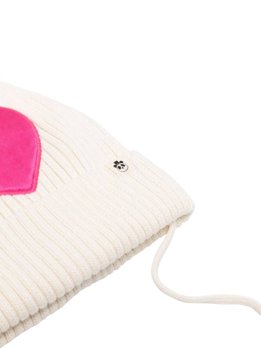 MINI RODINI Heart Knitted Pompom