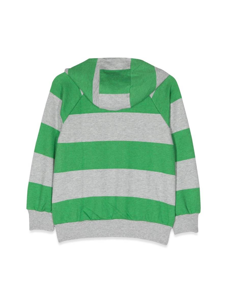 MINI RODINI Stripe Zip Hoodie