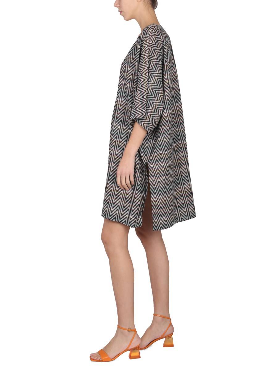 MISSONI ABITO IN MISTO LANA CON SCOLLO A V