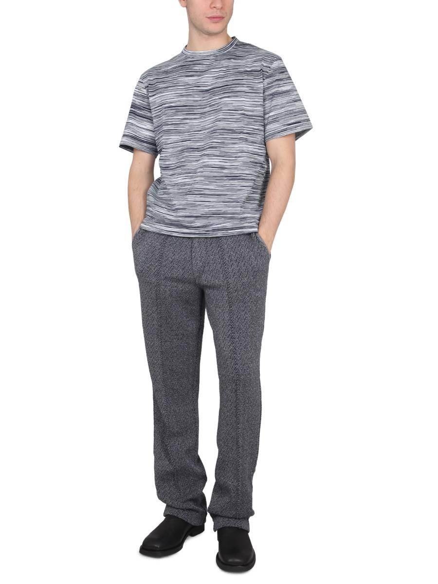 MISSONI PANTALONI CHEVRON IN LANA