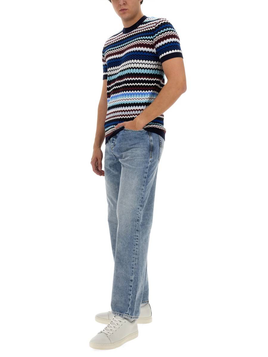 MISSONI T-SHIRT IN MAGLIA