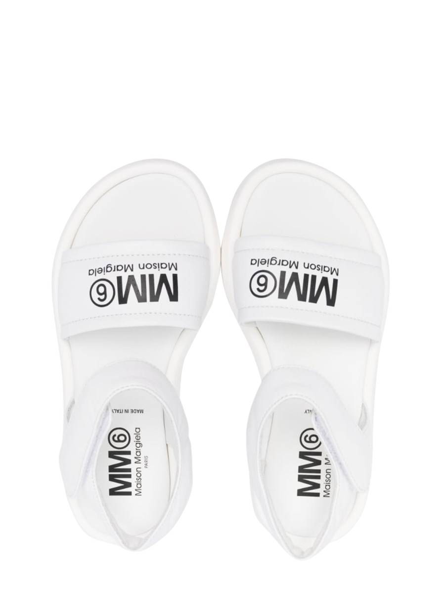 MM6 MAISON MARGIELA CHUNKY SOLE SANDALS MAXI LOGO