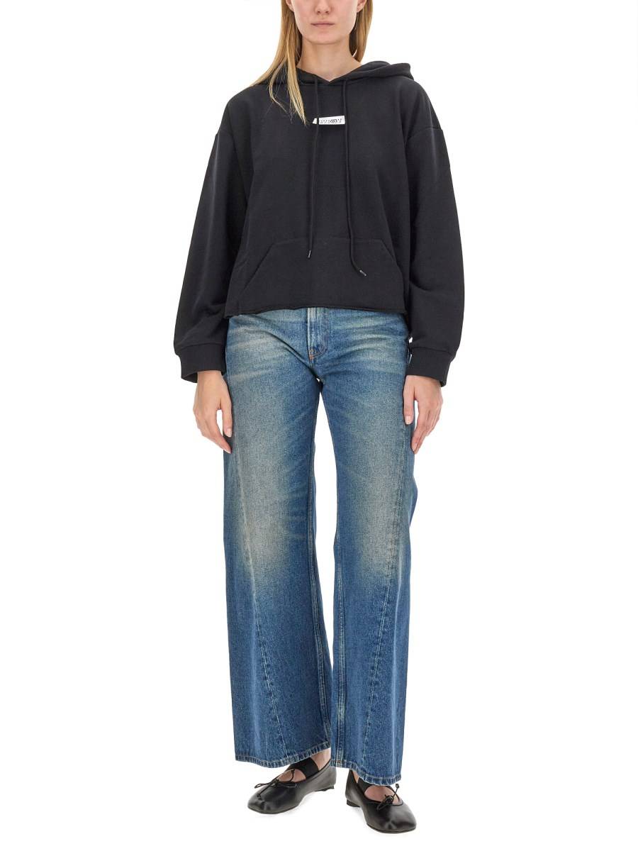 MM6 MAISON MARGIELA FELPA CON CAPPUCCIO