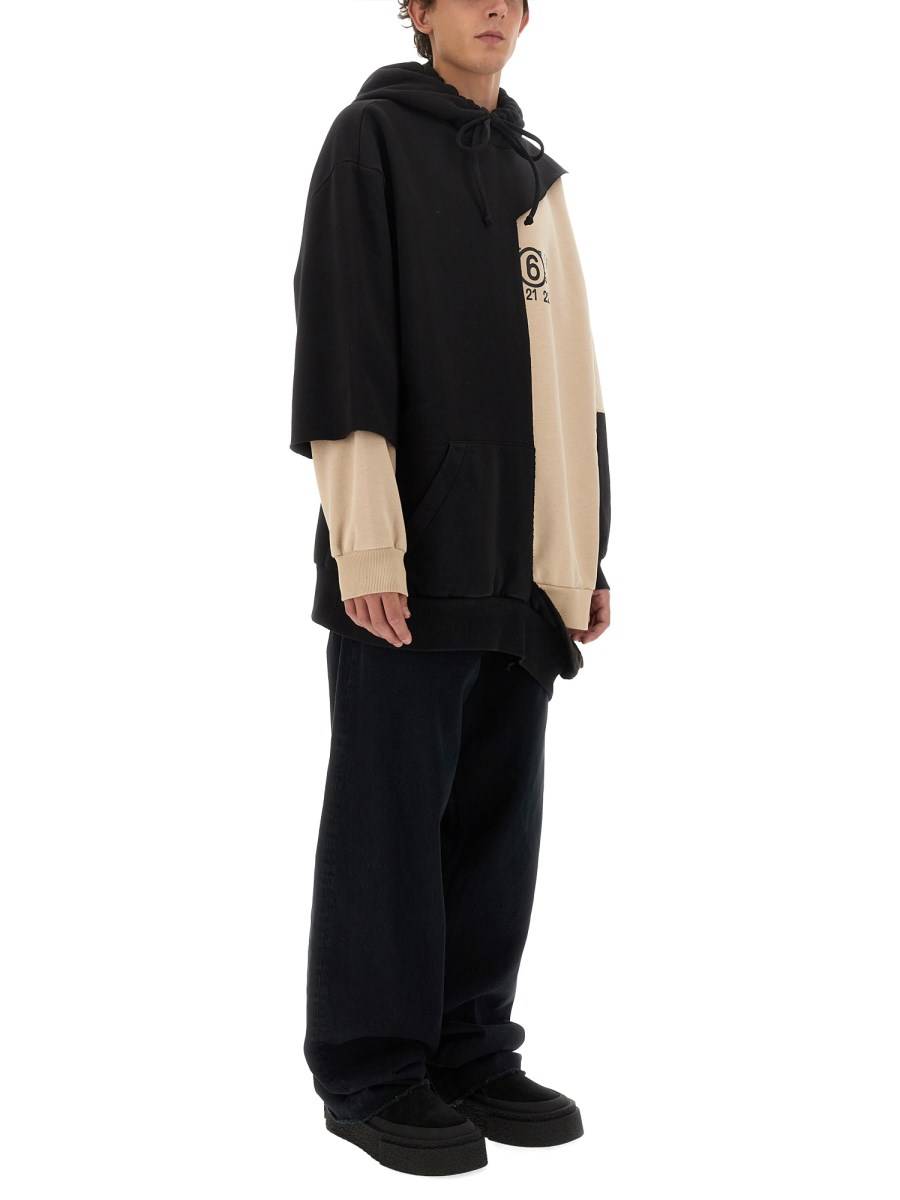 MM6 MAISON MARGIELA FELPA CON CAPPUCCIO