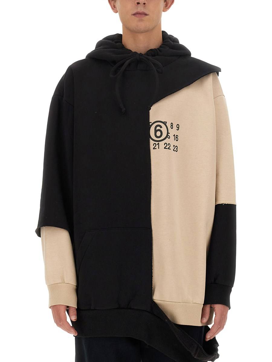 MM6 MAISON MARGIELA FELPA CON CAPPUCCIO