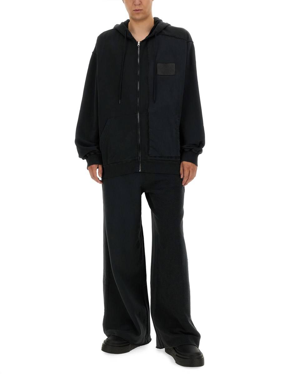 MM6 MAISON MARGIELA FELPA IN COTONE CON CAPPUCCIO