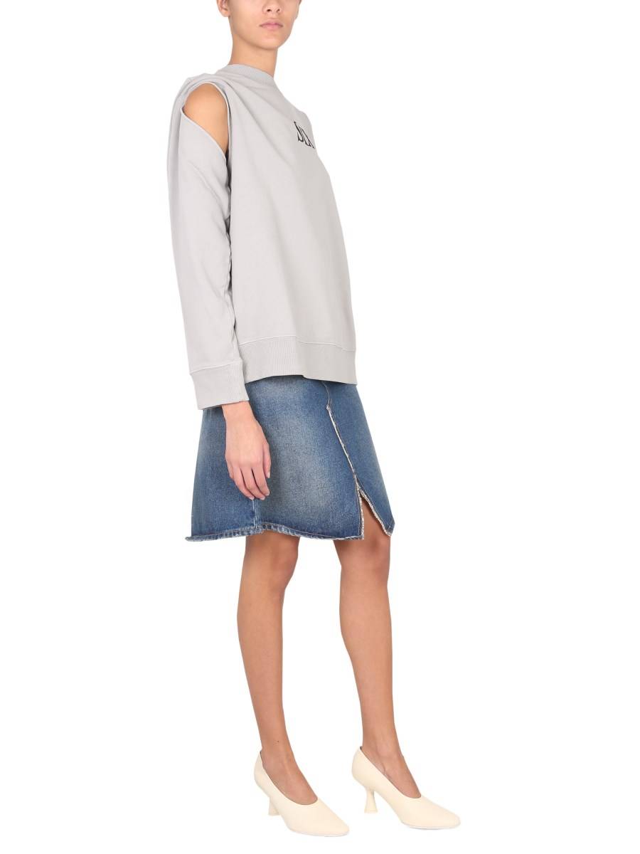 MM6 MAISON MARGIELA FELPA "SIX" IN COTONE