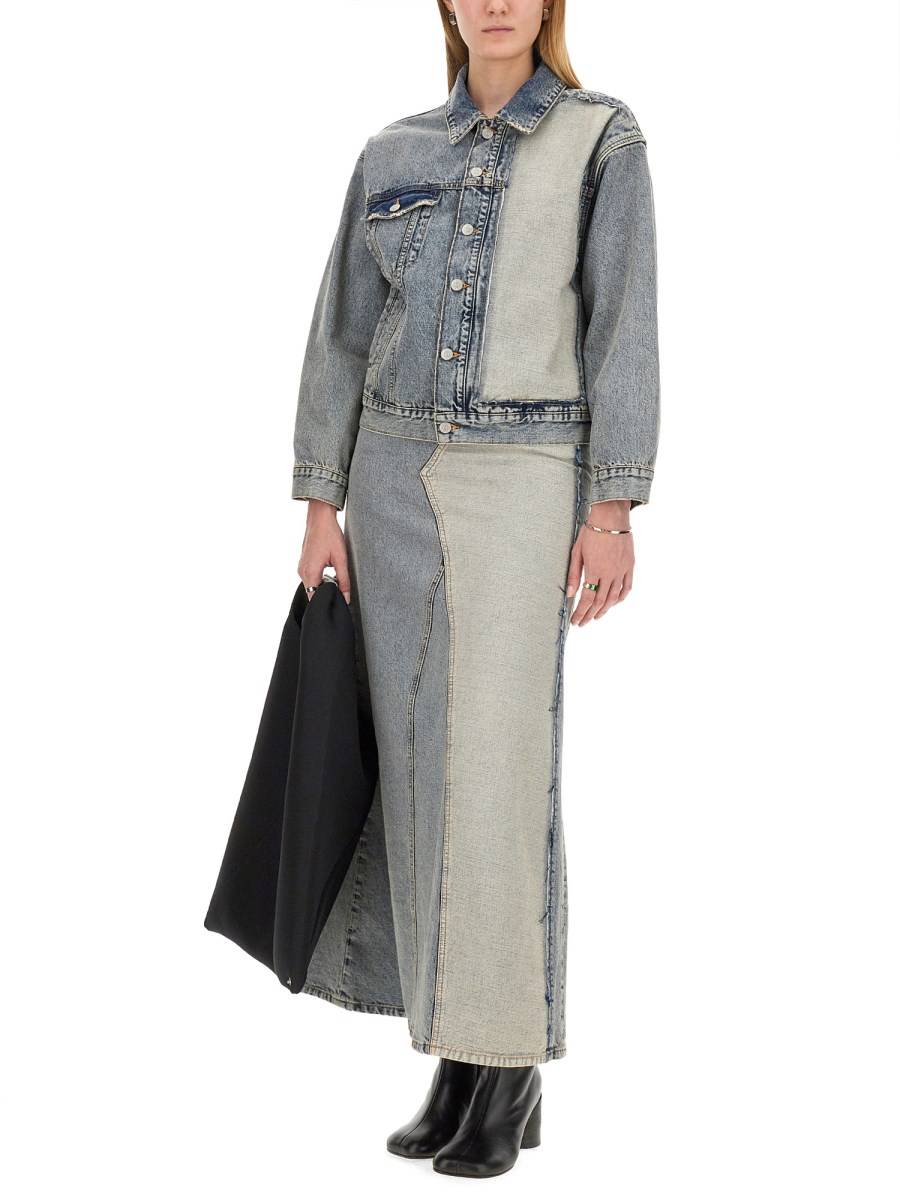 MM6 MAISON MARGIELA GONNA LUNGA IN DENIM