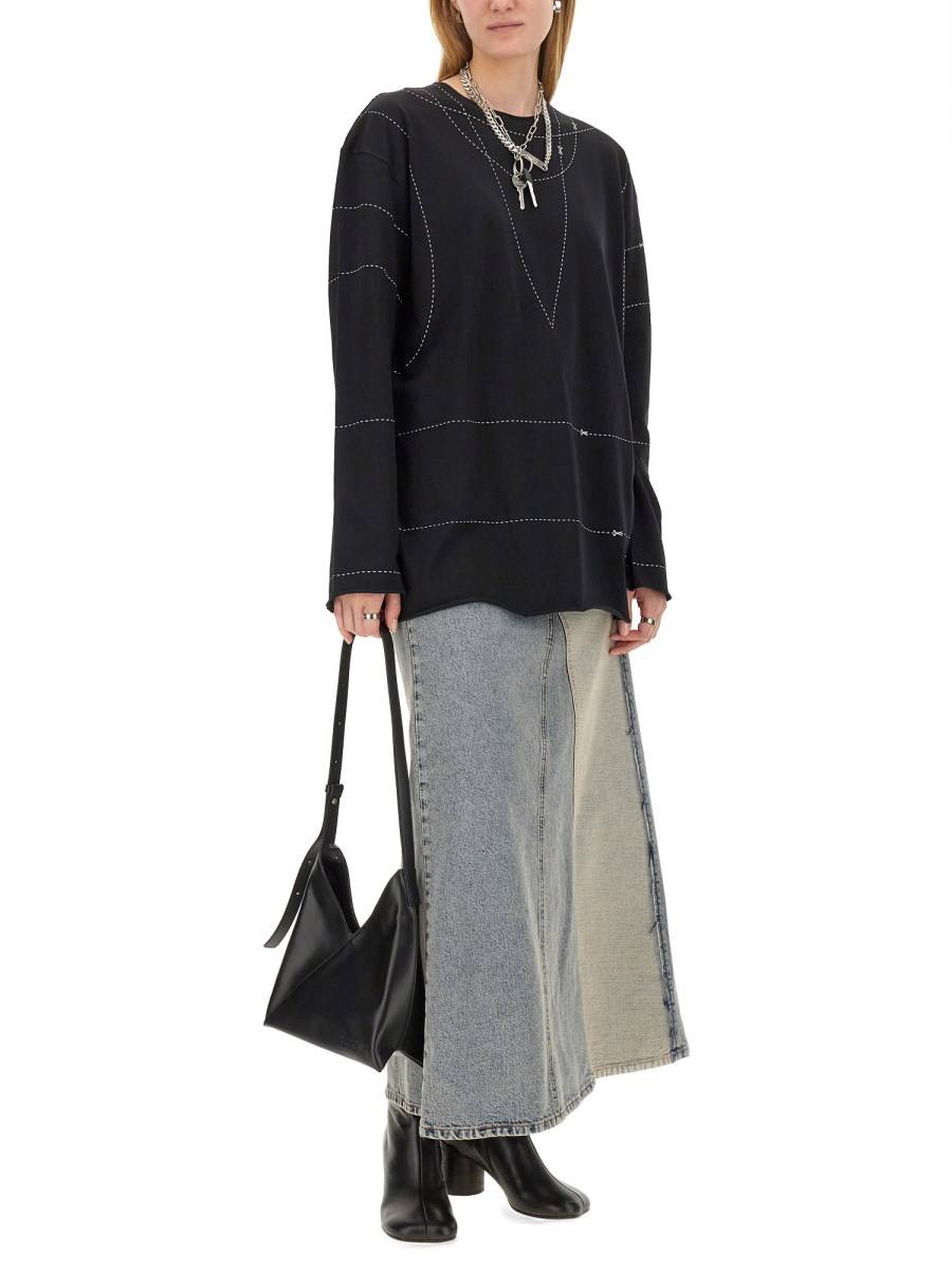 MM6 MAISON MARGIELA MAGLIA IN JERSEY