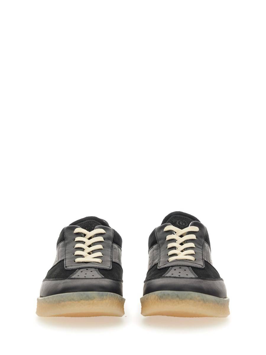 MM6 MAISON MARGIELA SNEAKER 6 COURT IN PELLE