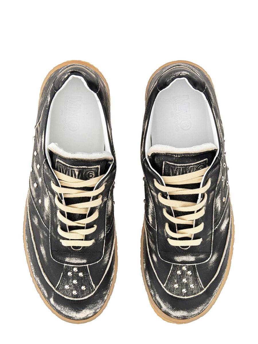 MM6 MAISON MARGIELA SNEAKER IN PELLE CON BORCHIE