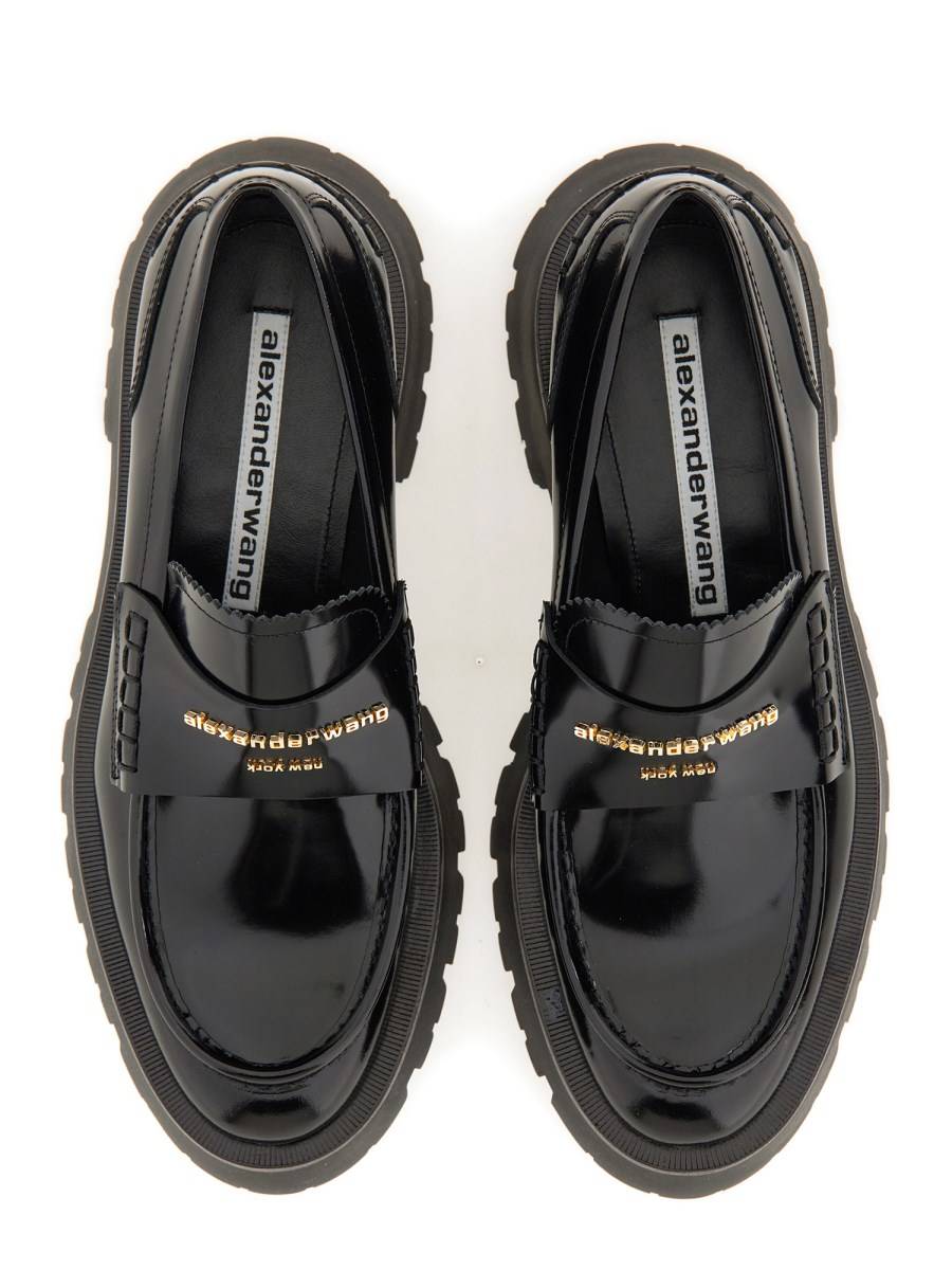 ALEXANDER WANG MOCASSINO CARTER IN PELLE CON TACCO MEDIO
