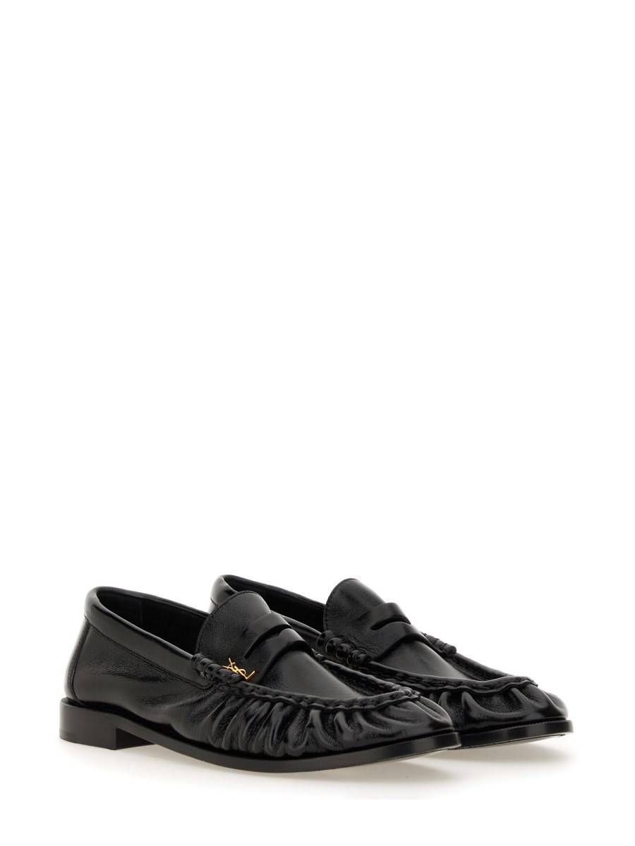 SAINT LAURENT MOCASSINO "LE LOAFER" IN PELLE STROPICCIATA