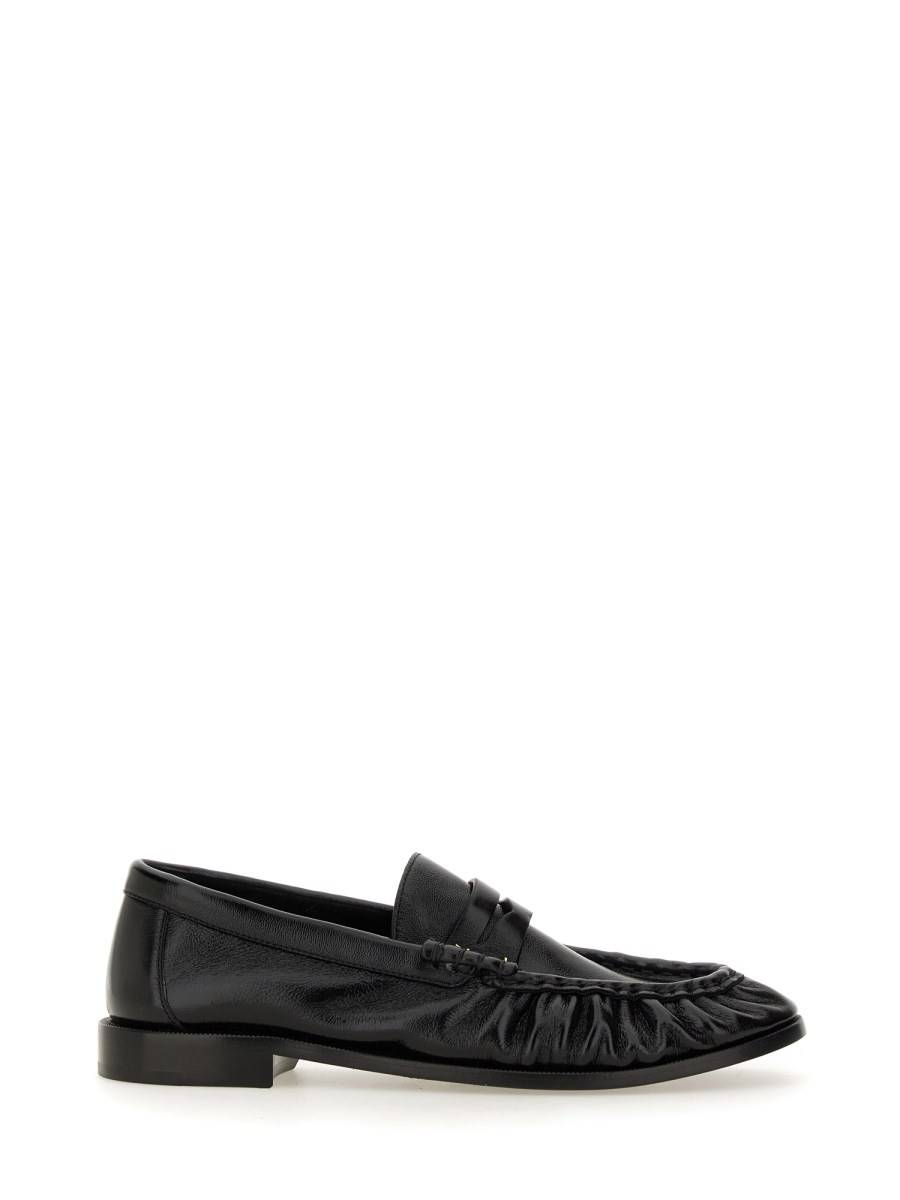SAINT LAURENT MOCASSINO "LE LOAFER" IN PELLE STROPICCIATA