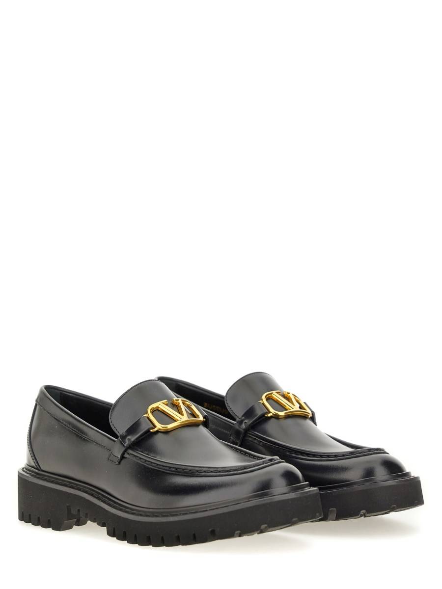 VALENTINO GARAVANI MOCASSINO VLOGO SIGNATURE IN PELLE