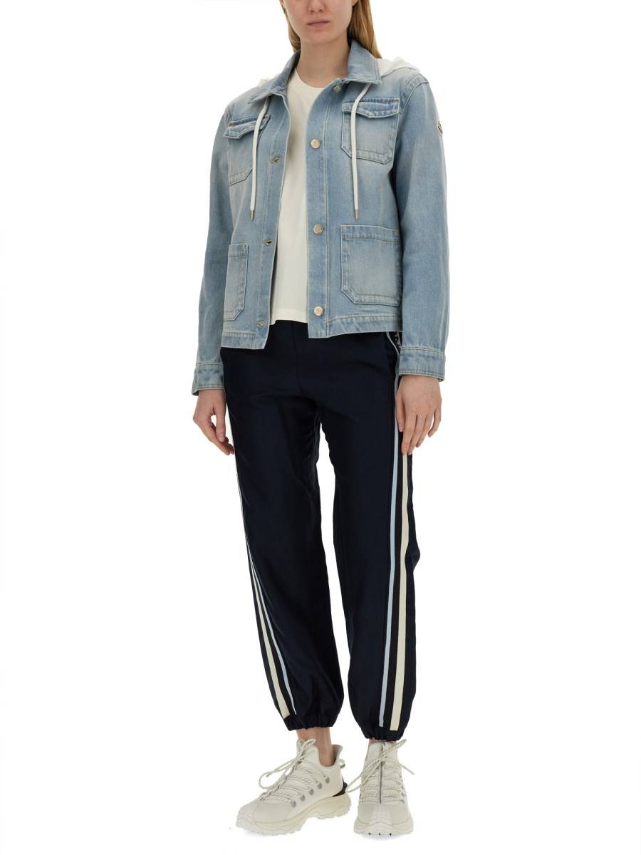 MONCLER GIACCA "MELISSA" IN DENIM DI COTONE