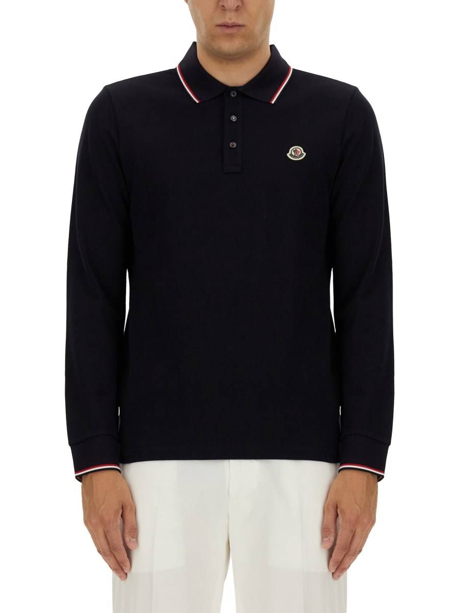 MONCLER POLO IN COTONE