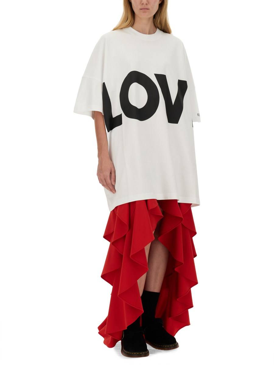 MOSCHINO ABITO IN INTERLOCK DI COTONE LOVE