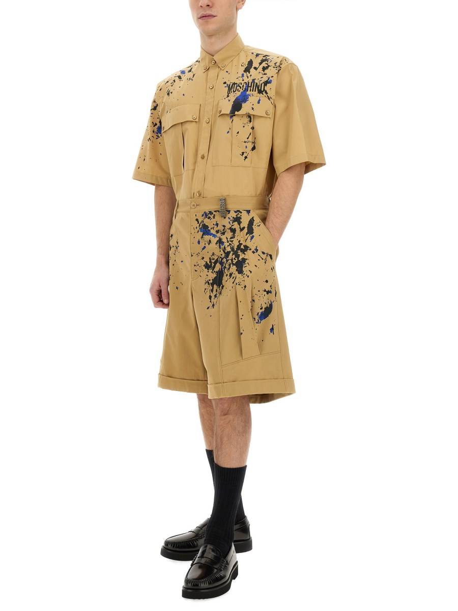 MOSCHINO BERMUDA CARGO IN COTONE