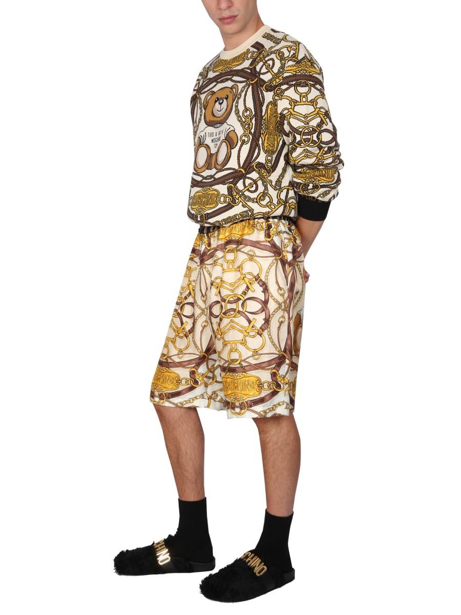 MOSCHINO BERMUDA "TEDDY" IN SETA
