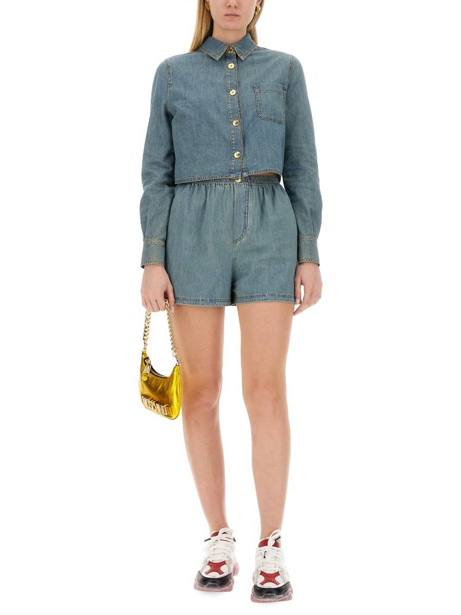 MOSCHINO CAMICIA IN DENIM