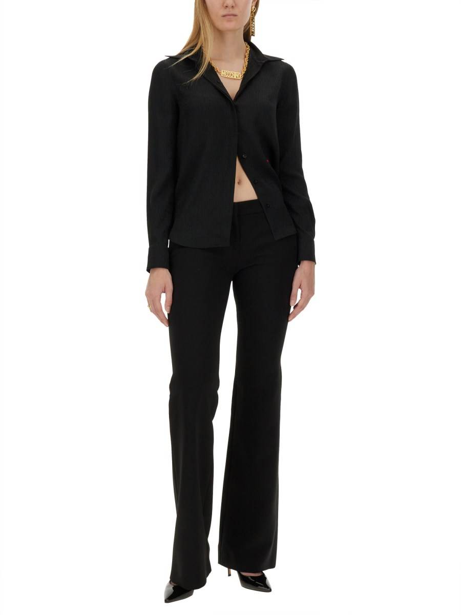 MOSCHINO CAMICIA IN MISTO SETA