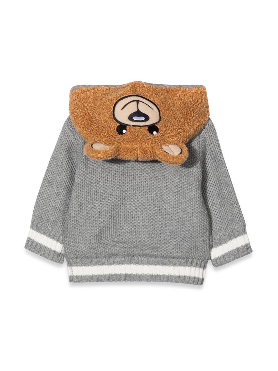 MOSCHINO CARDIGAN CAPPUCCIO ORSETTO