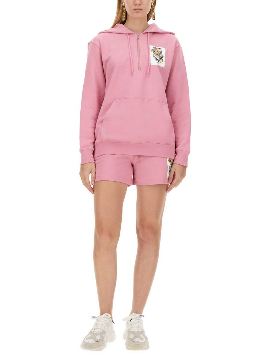 MOSCHINO FELPA CON STAMPA LOGO