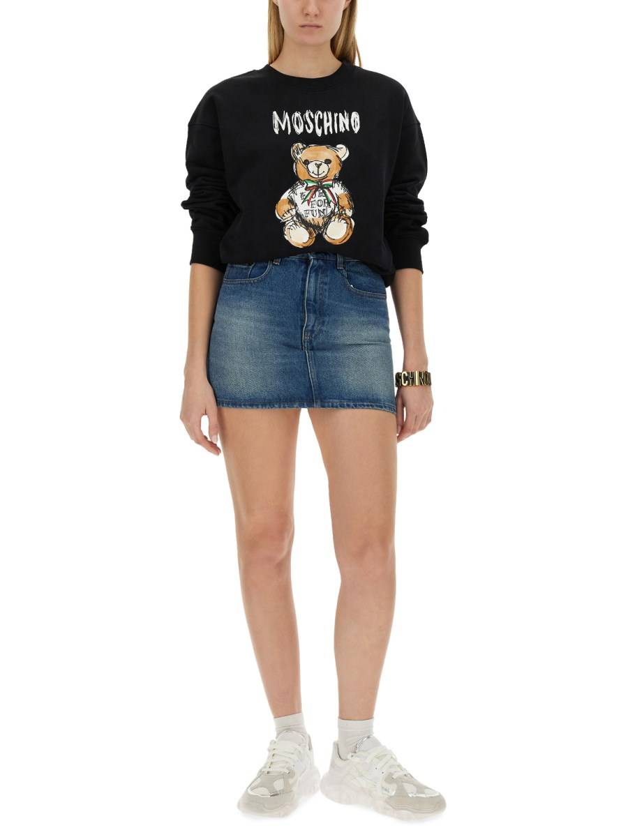 MOSCHINO FELPA "ICE CREAM" IN COTONE