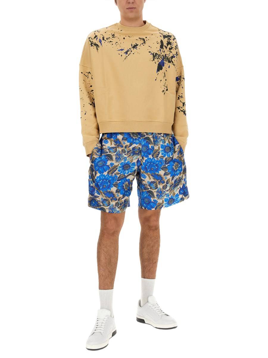 MOSCHINO FELPA IN COTONE