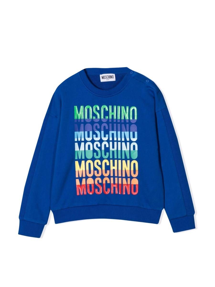 MOSCHINO FELPA IN COTONE CON LOGO