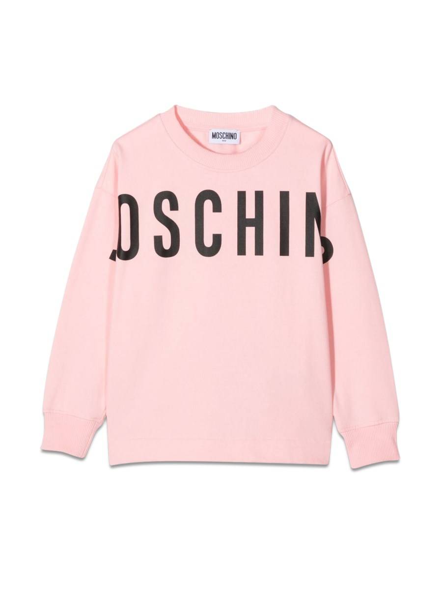 MOSCHINO FELPA IN COTONE CON LOGO