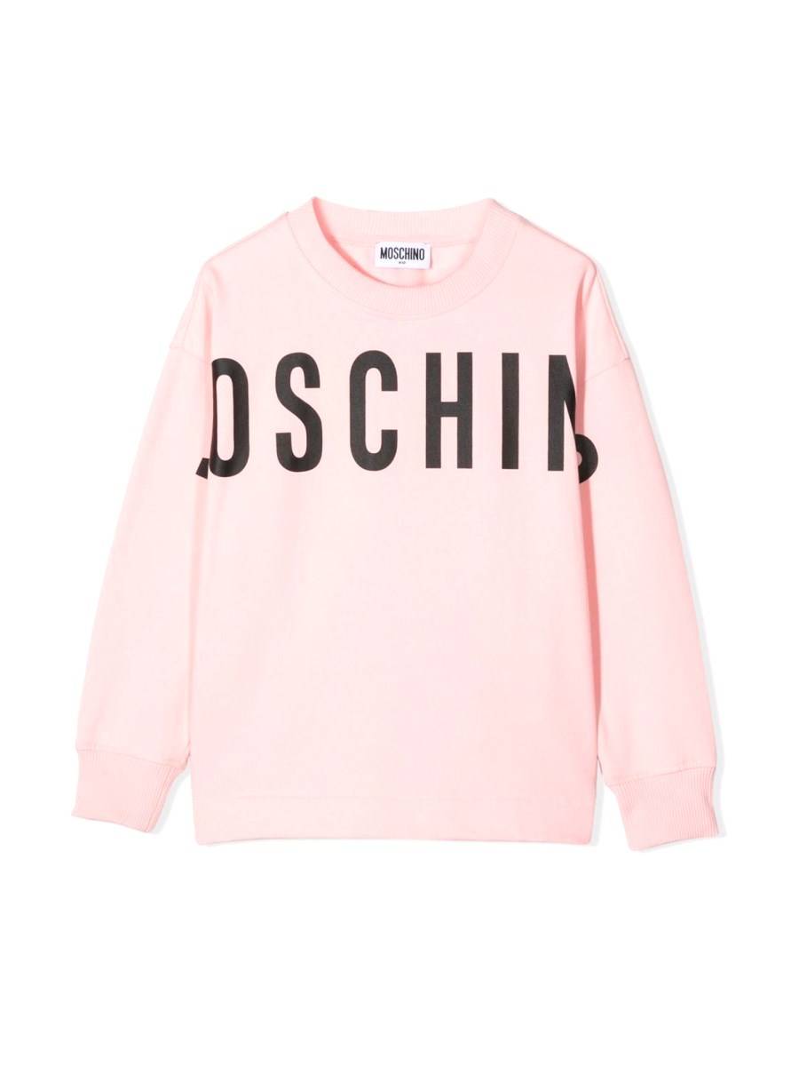 MOSCHINO FELPA IN COTONE CON LOGO