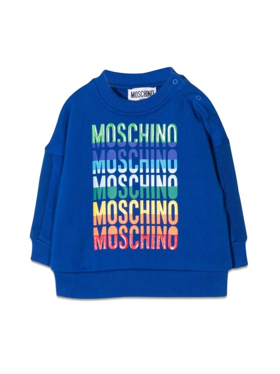 MOSCHINO FELPA IN COTONE CON LOGO