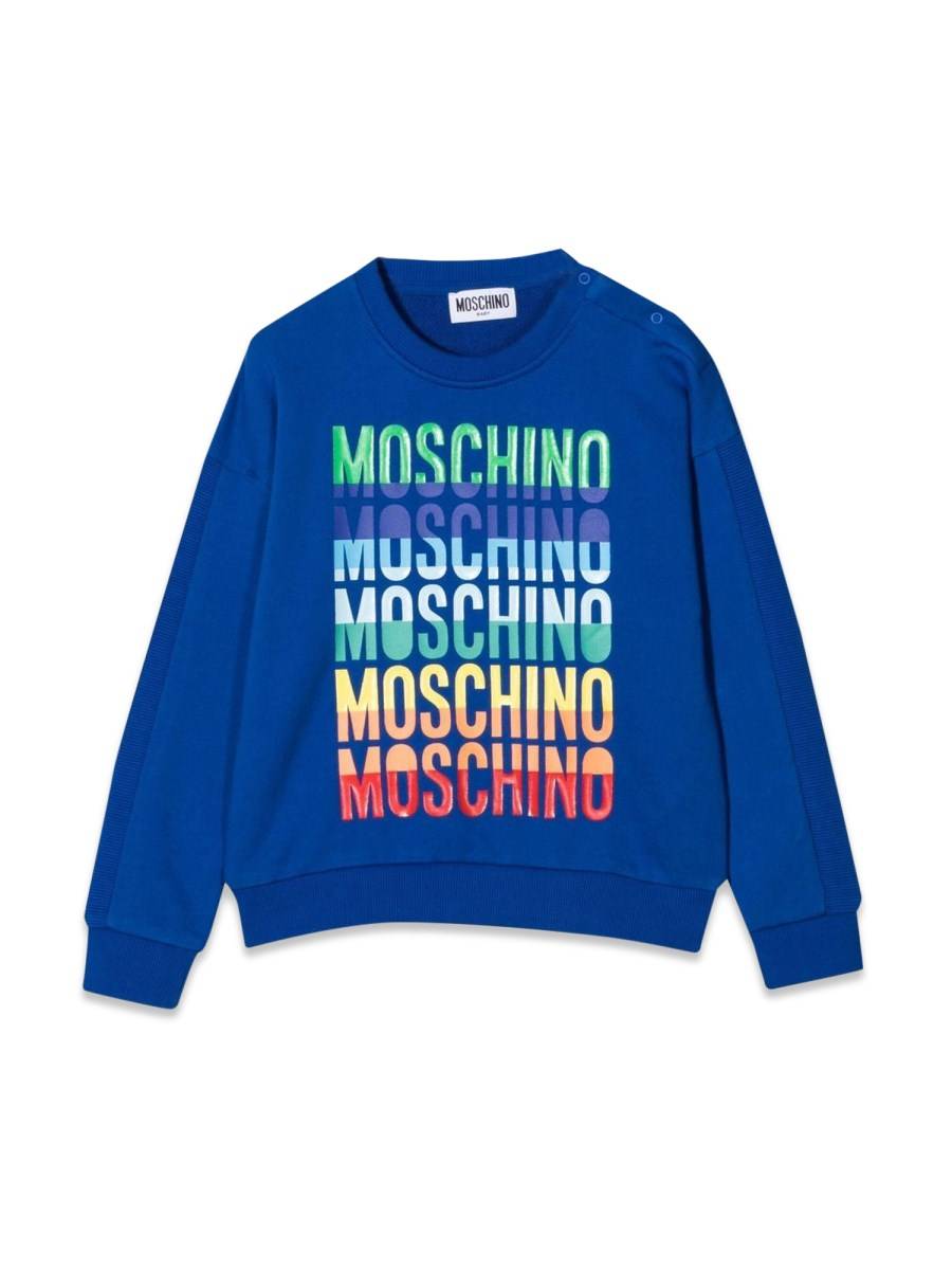 MOSCHINO FELPA IN COTONE CON LOGO