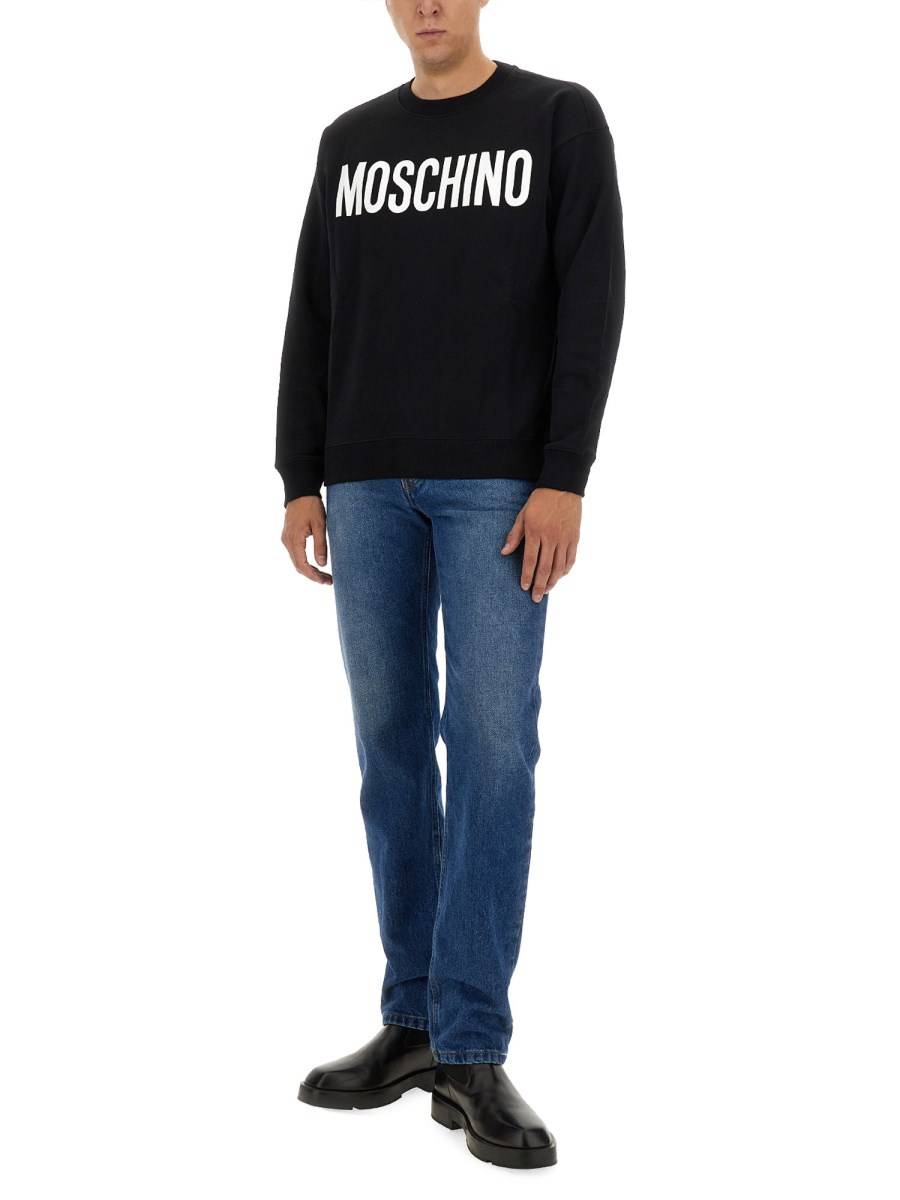 MOSCHINO FELPA IN COTONE