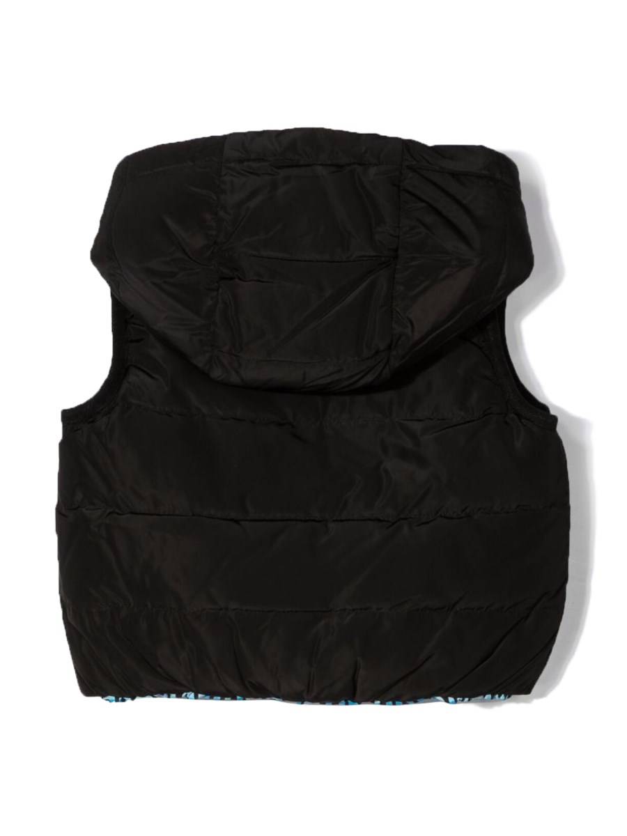 MOSCHINO GILET REVERSIBILE CON CAPPUCCIO
