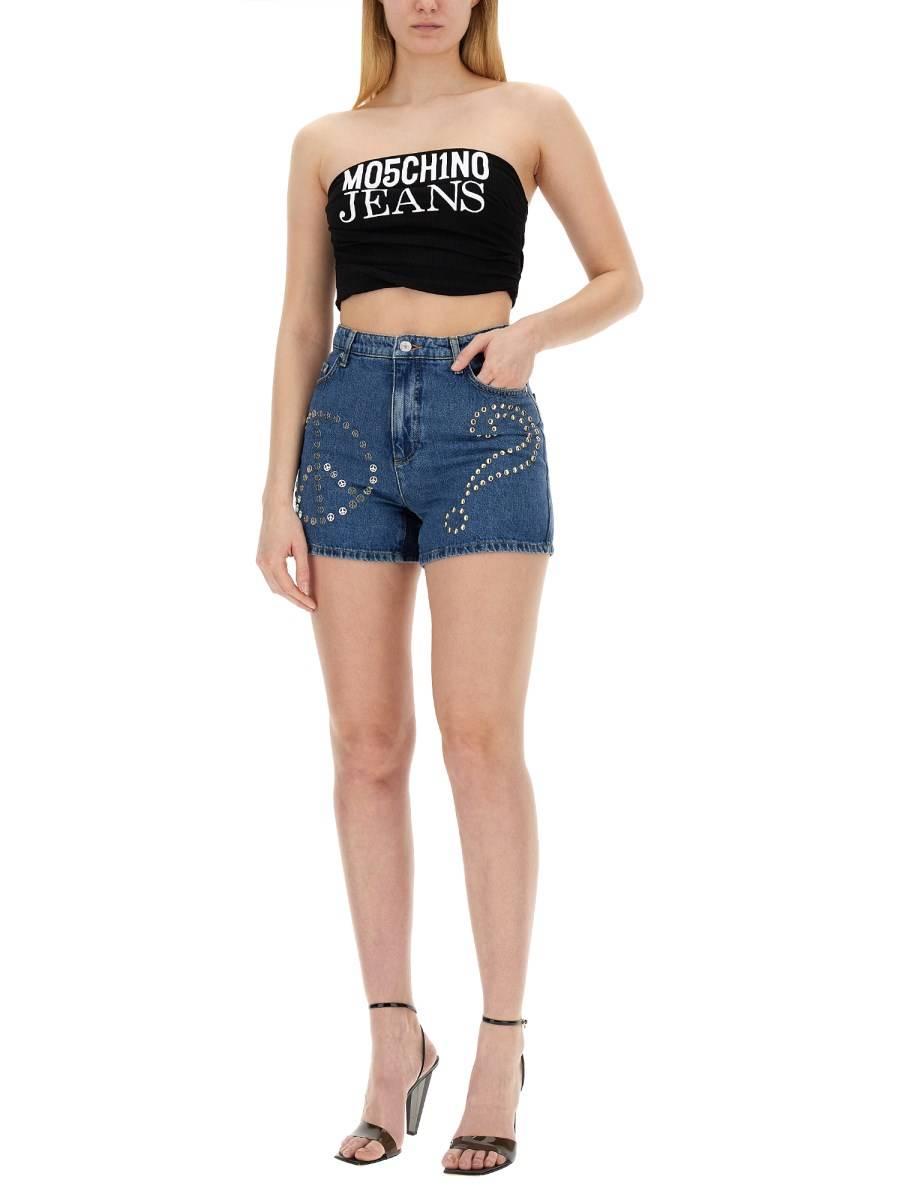 MOSCHINO JEANS BERMUDA IN DENIM