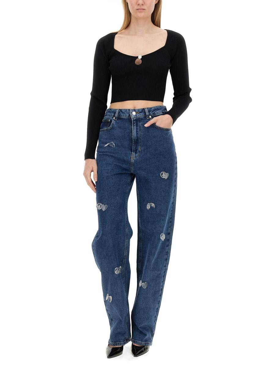 MOSCHINO JEANS CROP TOP A COSTE