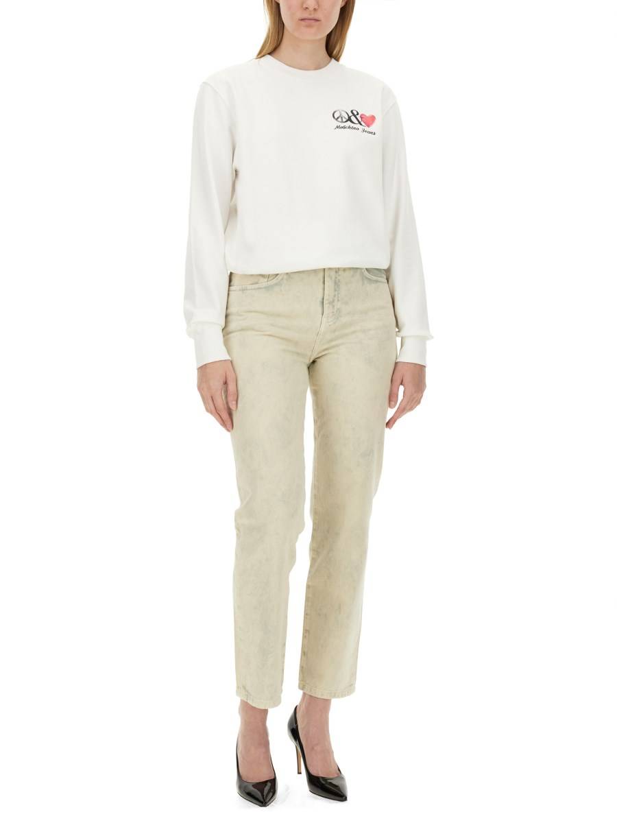 MOSCHINO JEANS FELPA CON LOGO